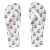 Axolotl Riding Blobfish Flip Flops Badesandalen (Fußbett)