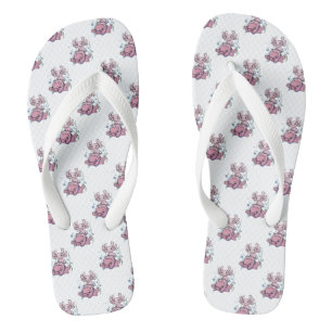 Axolotl Riding Blobfish Flip Flops Badesandalen