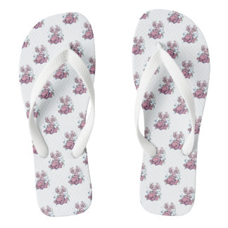 Axolotl Riding Blobfish Flip Flops Badesandalen