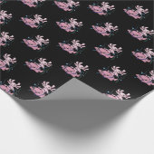 Axolotl Riding Blobfish Geschenkpapier (Ecke)