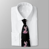 Axolotl Riding Blobfish Krawatte (Gebunden)