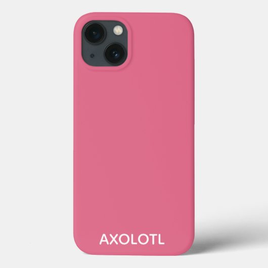 Axolotl rosa Farbname Case-Mate iPhone Gehäuse Hülle (Rückseite)