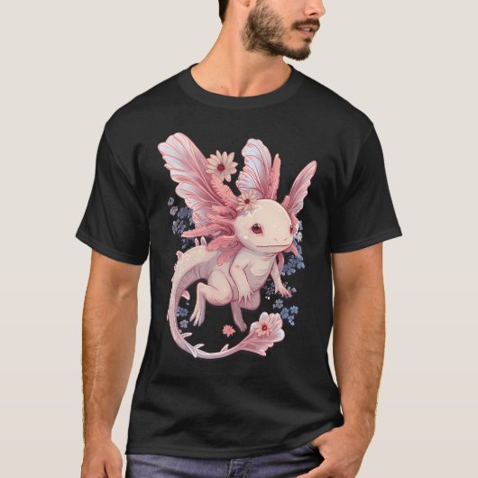 Axolotl Rosa Fee! T-Shirt (Vorderseite)