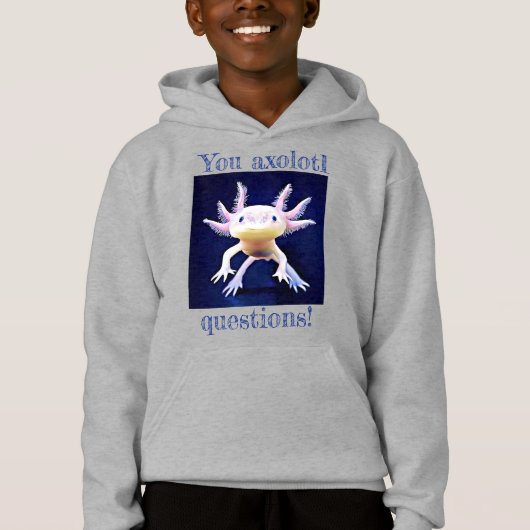 Axolotl Salamander Amphibian Hoodie (Vorderseite)