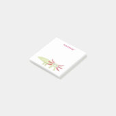 Axolotl Salamander Spaß Personalisierter Name Post-it Klebezettel (angewinkelt)
