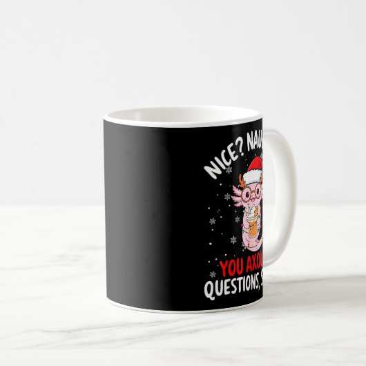 Axolotl Santa Hat Axolotl Questions Christmas Boys Kaffeetasse (VorderseiteRechts)
