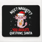 Axolotl Santa Hat Axolotl Questions Christmas Boys Mousepad (Vorne)
