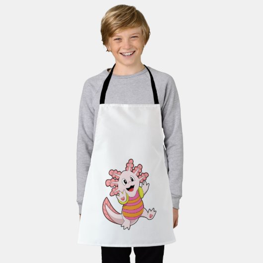 Axolotl Schürze (Getragen)