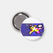 Axolotl schwimmen Spaß Magnet (Vorderseite/Rückseite)
