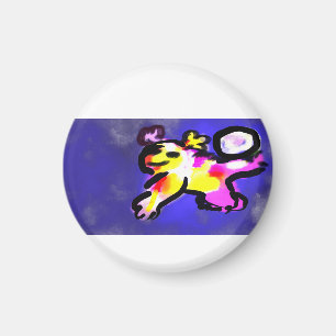Axolotl schwimmen Spaß  Magnet