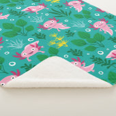Axolotl Sherpa Blanket Sherpadecke (3/4)