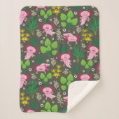 Axolotl Sherpa Blanket Sherpadecke (Vorderseite)