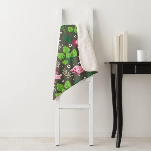 Axolotl Sherpa Blanket Sherpadecke (Beispiel)