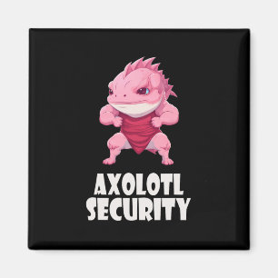Axolotl Sicherheit Sonnenmuskeln Axolotl Niedlich Magnet