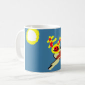 Axolotl-Sommer Kaffeetasse (Vorderseite Links)