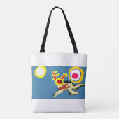 Axolotl-Sommer  Tasche (Rückseite)
