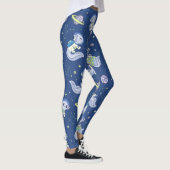 Axolotl Spaceman Muster Leggings (Rechts)