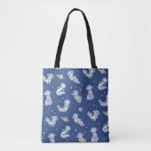 Axolotl Spaceman Muster Tasche (Vorderseite)