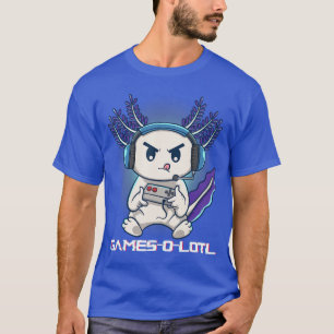 Axolotl spielt Konsolen-Videospiele Gamesolotl Gam T-Shirt