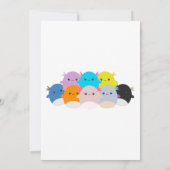 Axolotl Squishmallow Birthday Party Einladung (Rückseite)