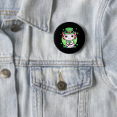 Axolotl St. Patrick's Day Jungen Mädchen Axolotl S Button (Beispiel)