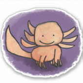 Axolotl Sticker (Vorderseite)