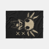Axolotl Still Emo Goth  Fleecedecke (Vorderseite (Horizontal))