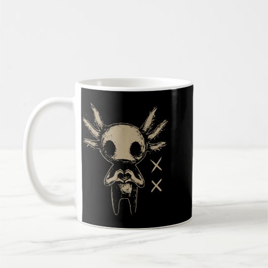 Axolotl Still Emo Goth  Kaffeetasse (Links)