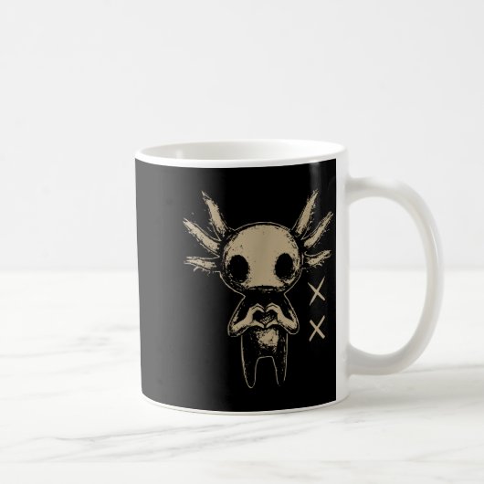 Axolotl Still Emo Goth  Kaffeetasse (Rechts)