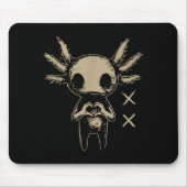 Axolotl Still Emo Goth  Mousepad (Vorne)