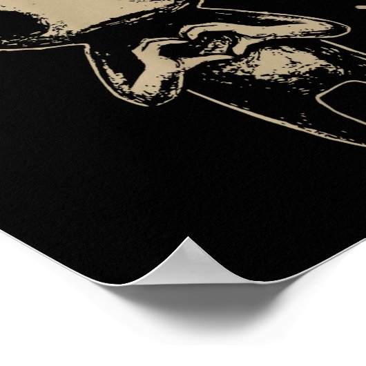 Axolotl Still Emo Goth  Poster (Ecke)