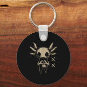 Axolotl Still Emo Goth Schlüsselanhänger (Vorderseite)