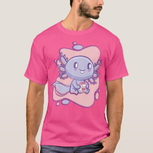 Axolotl Strawberry Milk Ambystoma Mexicanum Walkin T-Shirt