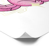 Axolotl Strawberry Milk Japan Style Japanisch Kawa Poster (Ecke)