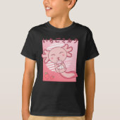 Axolotl Strawberry Milk Retro Kawaii Japan Axolotl T-Shirt (Vorderseite)