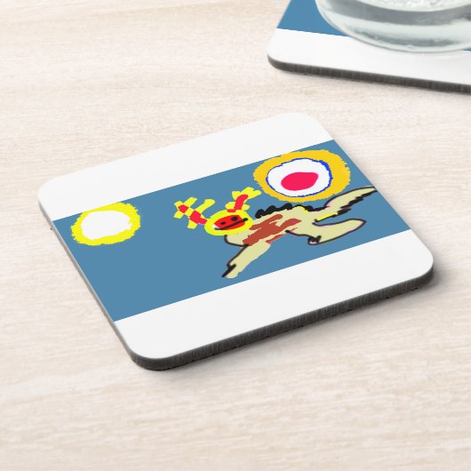 Axolotl summer  getränkeuntersetzer (Linke Seite)