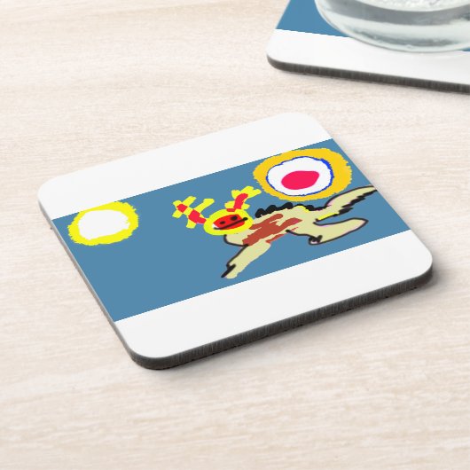 Axolotl summer  getränkeuntersetzer (Linke Seite)