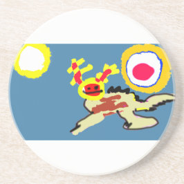 Axolotl summer getränkeuntersetzer