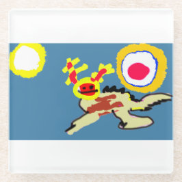 Axolotl summer glasuntersetzer