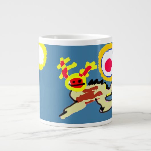 Axolotl summer  Jumbo-Tasse (Vorderseite)