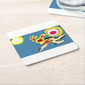 Axolotl summer  rechteckiger pappuntersetzer (angewinkelt)