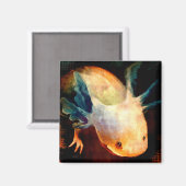Axolotl Sun Magnet (Vorderseite/Rückseite)