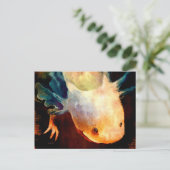 Axolotl Sun Postkarte (Stehend Vorderseite)