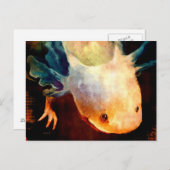 Axolotl Sun Postkarte (Vorne/Hinten)