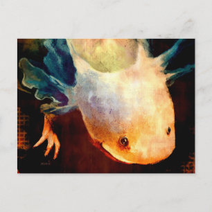 Axolotl Sun Postkarte