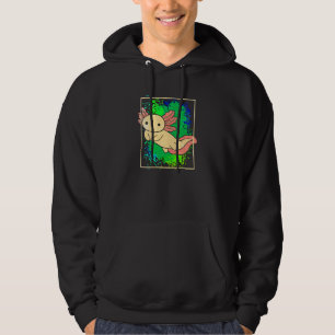 Axolotl Süß Amphibie Tier Bunt  1 Hoodie