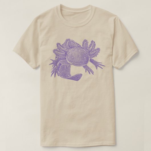 Axolotl T-Shirt - PURPUR (Design vorne)