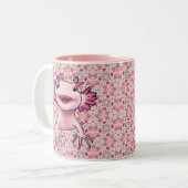 Axolotl-Tasse Zweifarbige Tasse (Vorderseite Links)