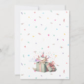 Axolotl-themed Birthday Invitation Einladung (Rückseite)