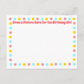 Axolotl Themed Birthday Party Einladungen (Rückseite)